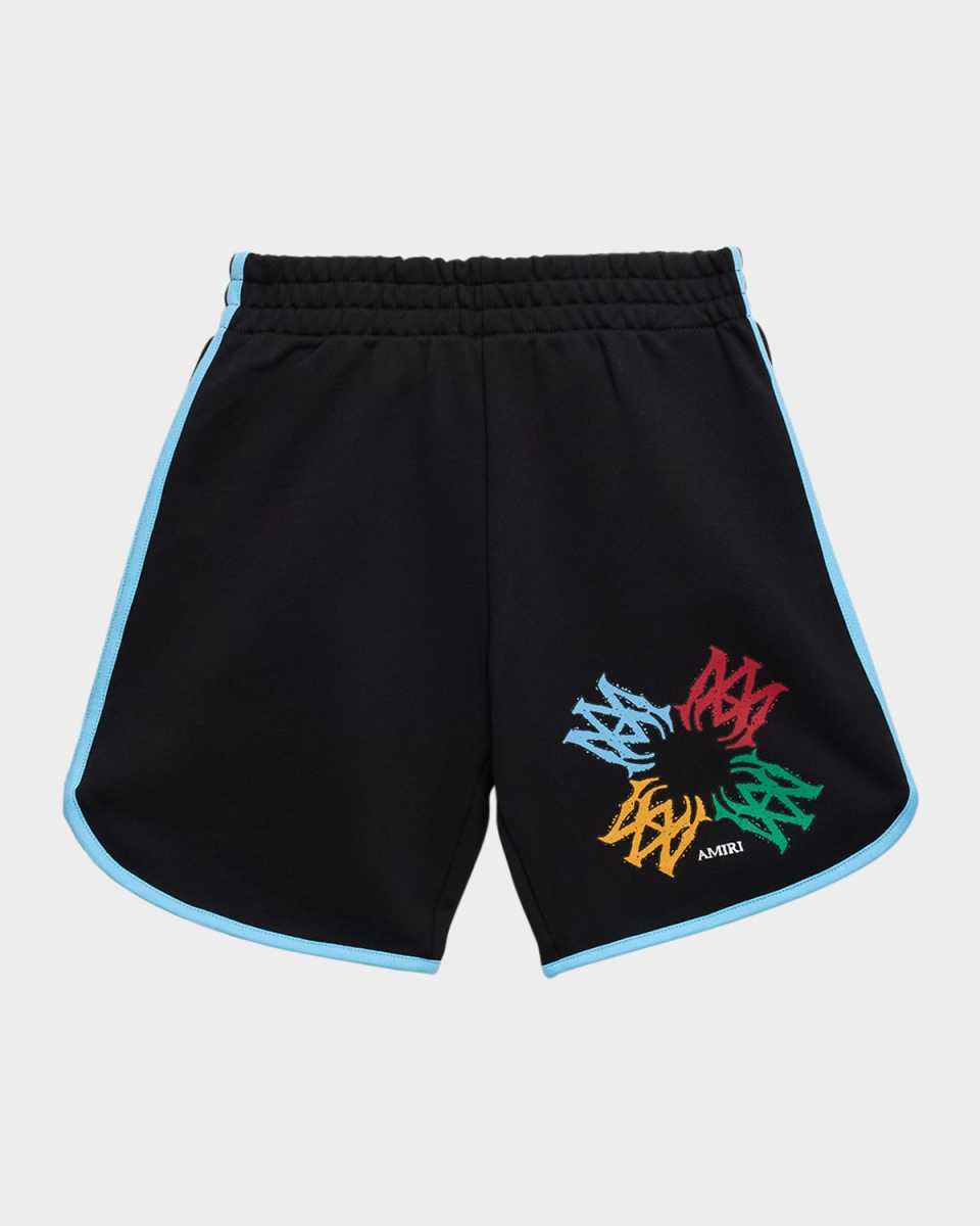 Boy's Shorts W/ Logo Scribble Graphic, Size 4-